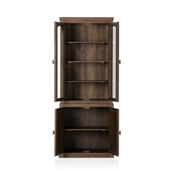 Anna Cabinet - Washed Dark Brown-Four Hands-FH-230881-001-Bookcases & Cabinets-4-France and Son