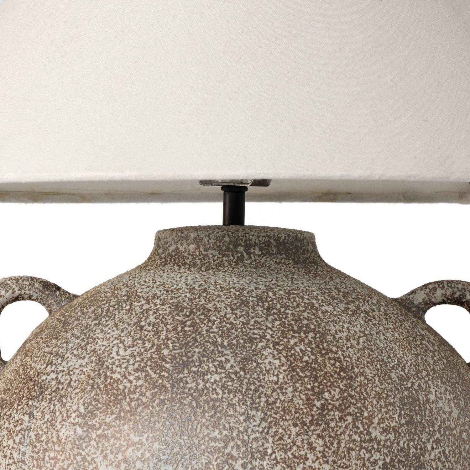 Mays Table Lamp - Vintage Brown Porcelain Ceramic