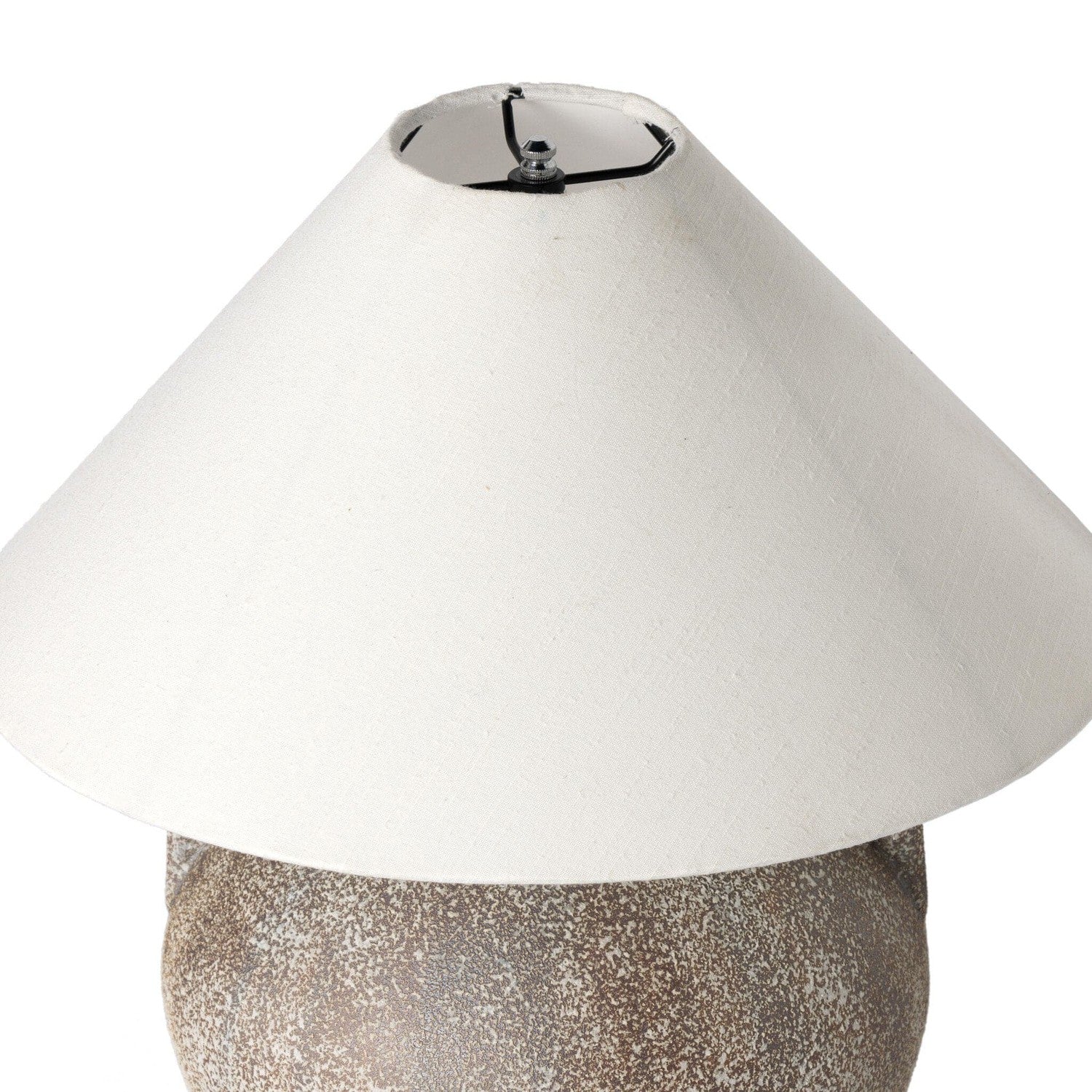 Mays Table Lamp - Vintage Brown Porcelain Ceramic