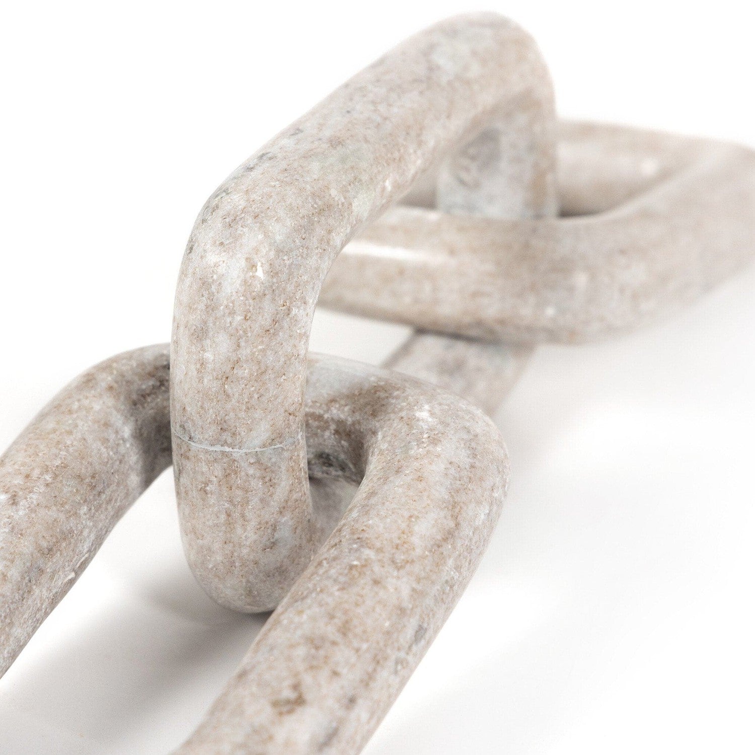 Marble Chain - Creamy Taupe Marble Solid