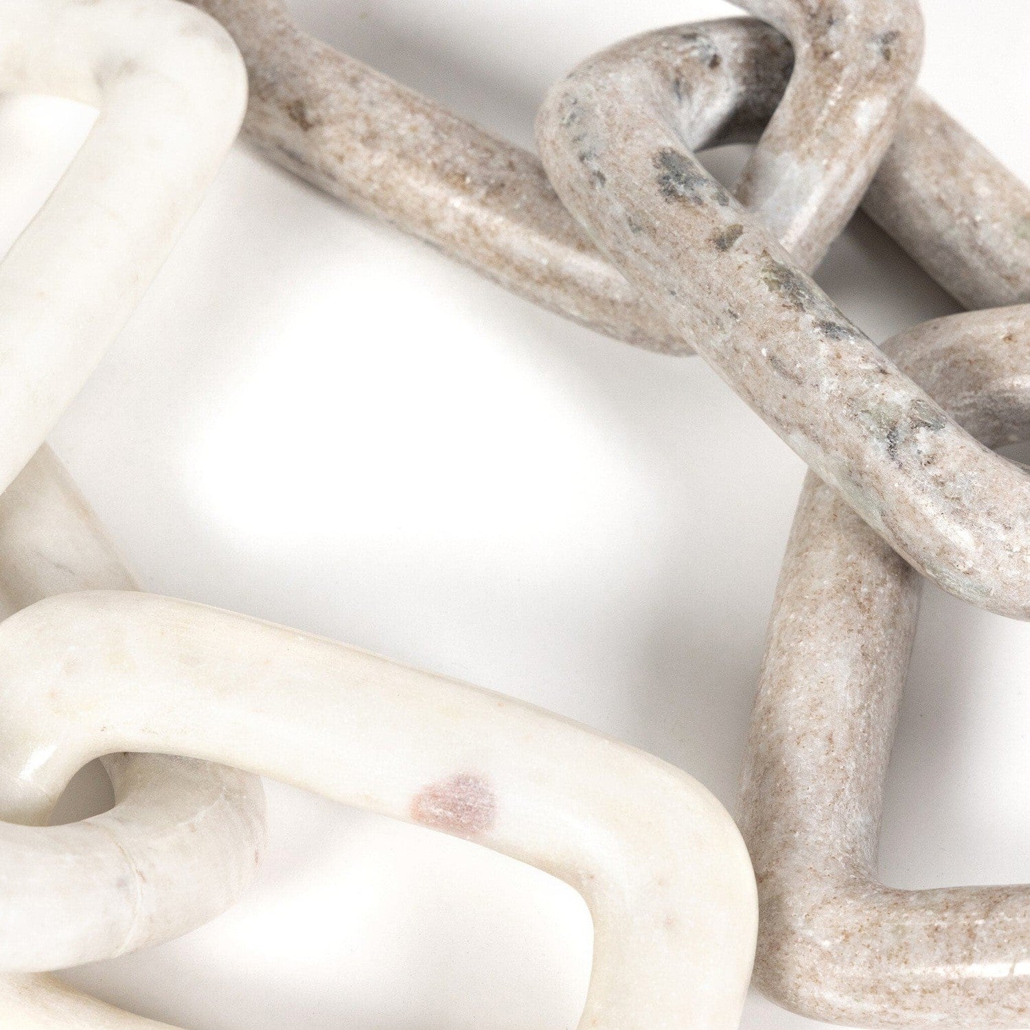 Marble Chain - Creamy Taupe Marble Solid