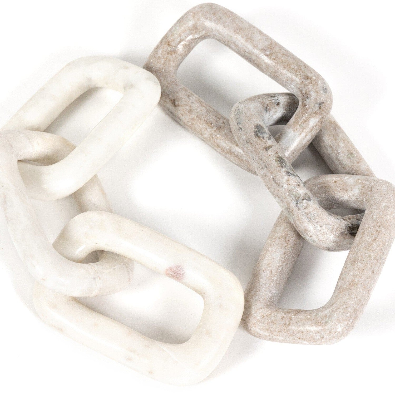 Marble Chain - Creamy Taupe Marble Solid