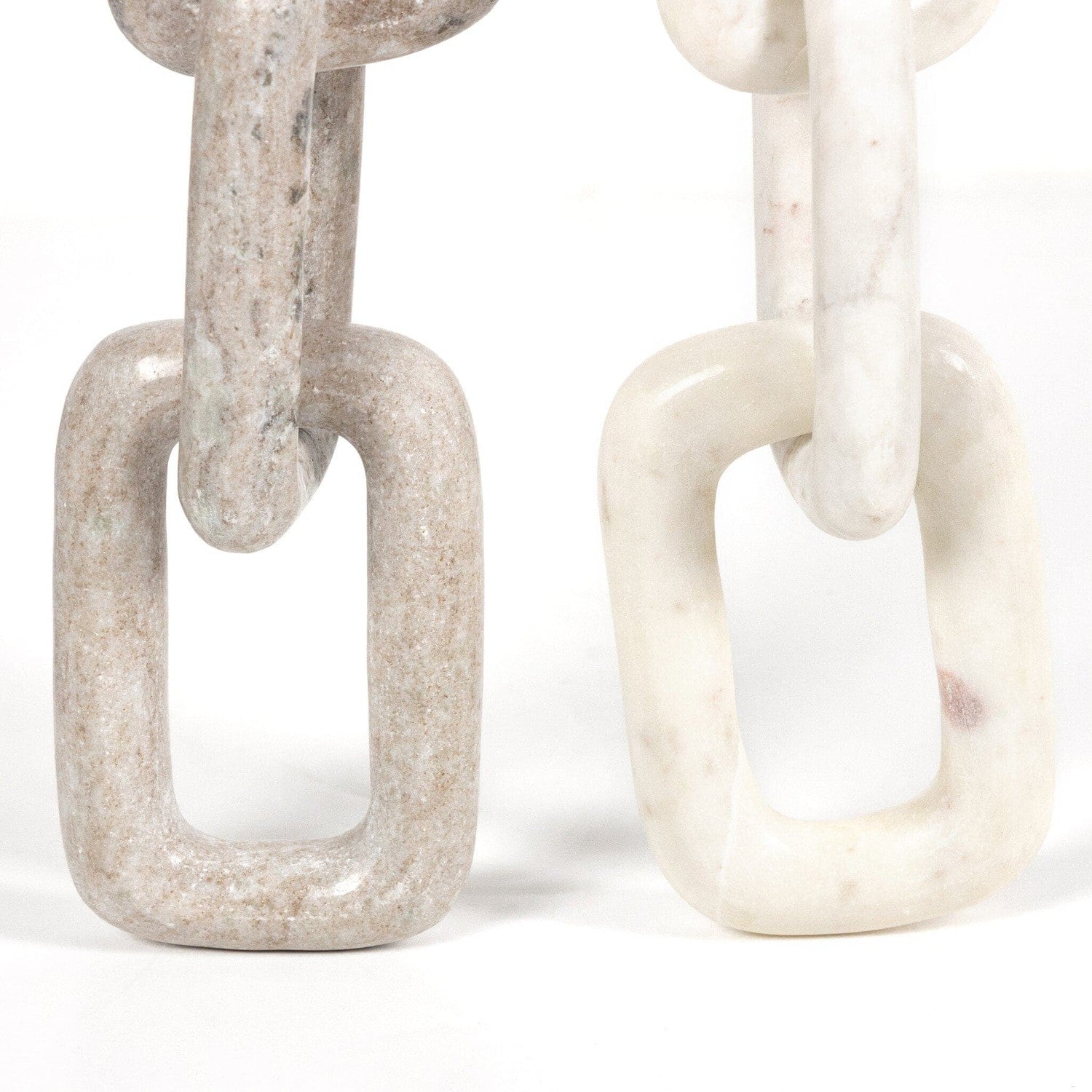 Marble Chain - Creamy Taupe Marble Solid