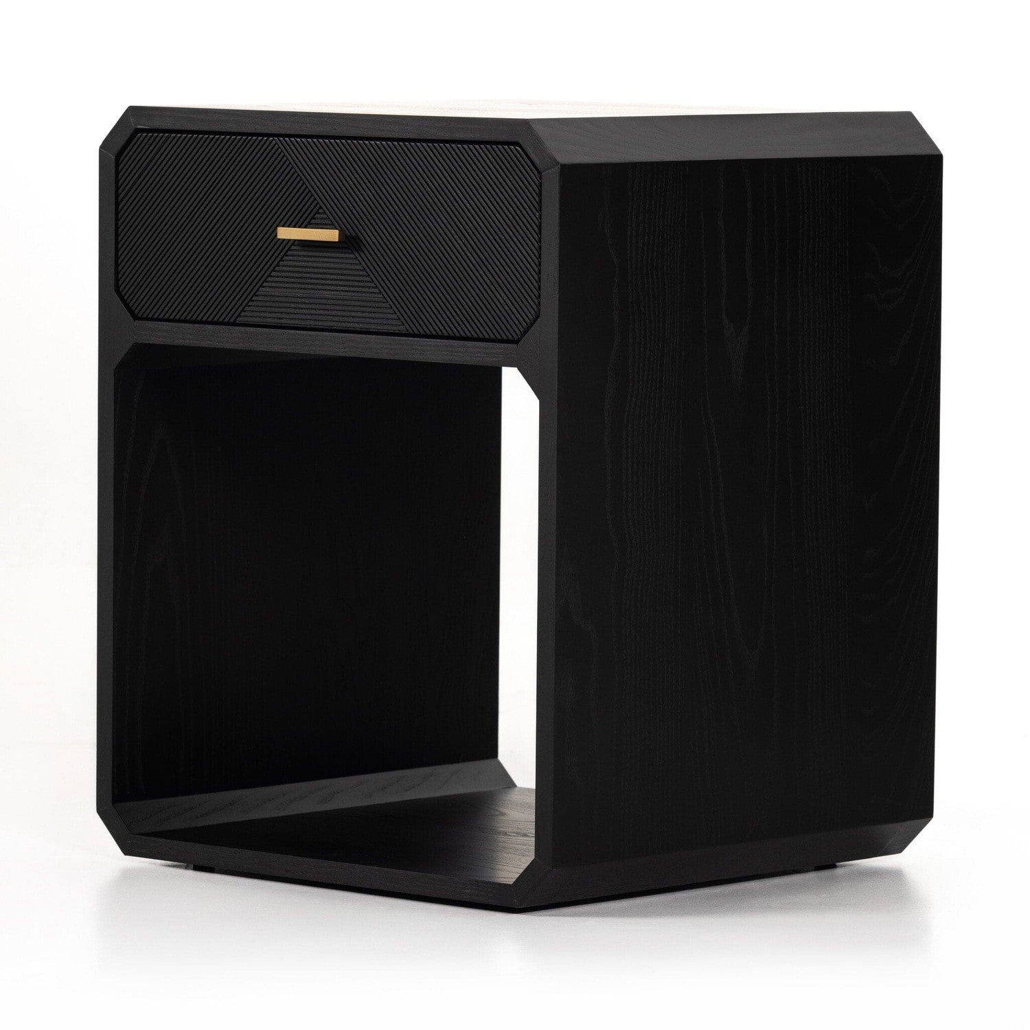 Caspian Nightstand - Black Ash Veneer