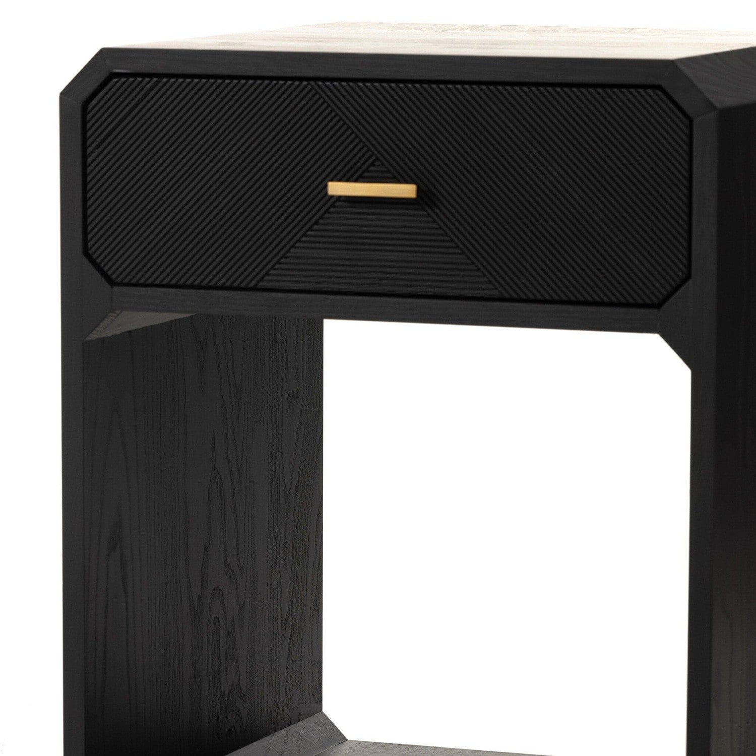 Caspian Nightstand - Black Ash Veneer