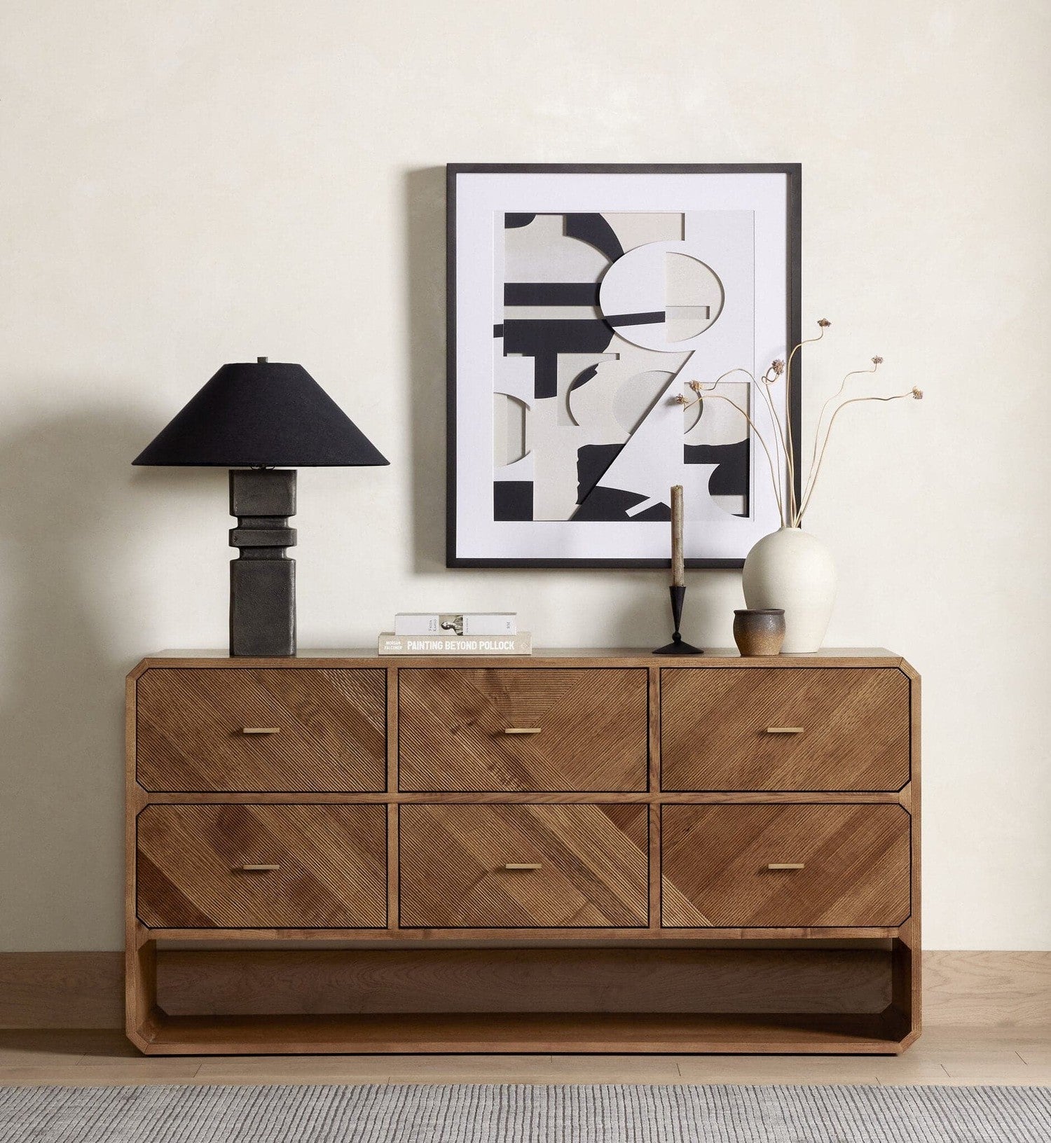 Caspian 6 Drawer Dresser - Natural Ash