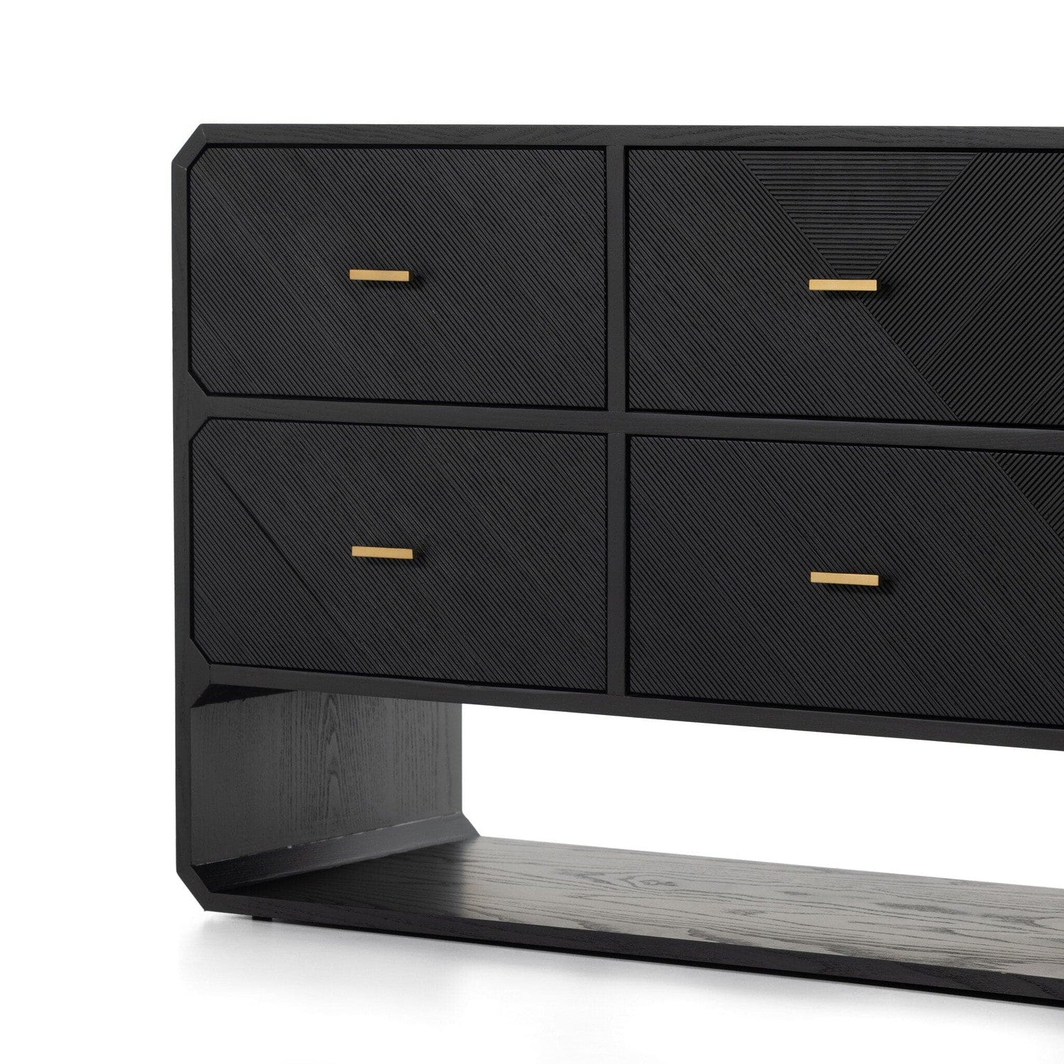 Caspian 6 Drawer Dresser - Black Ash