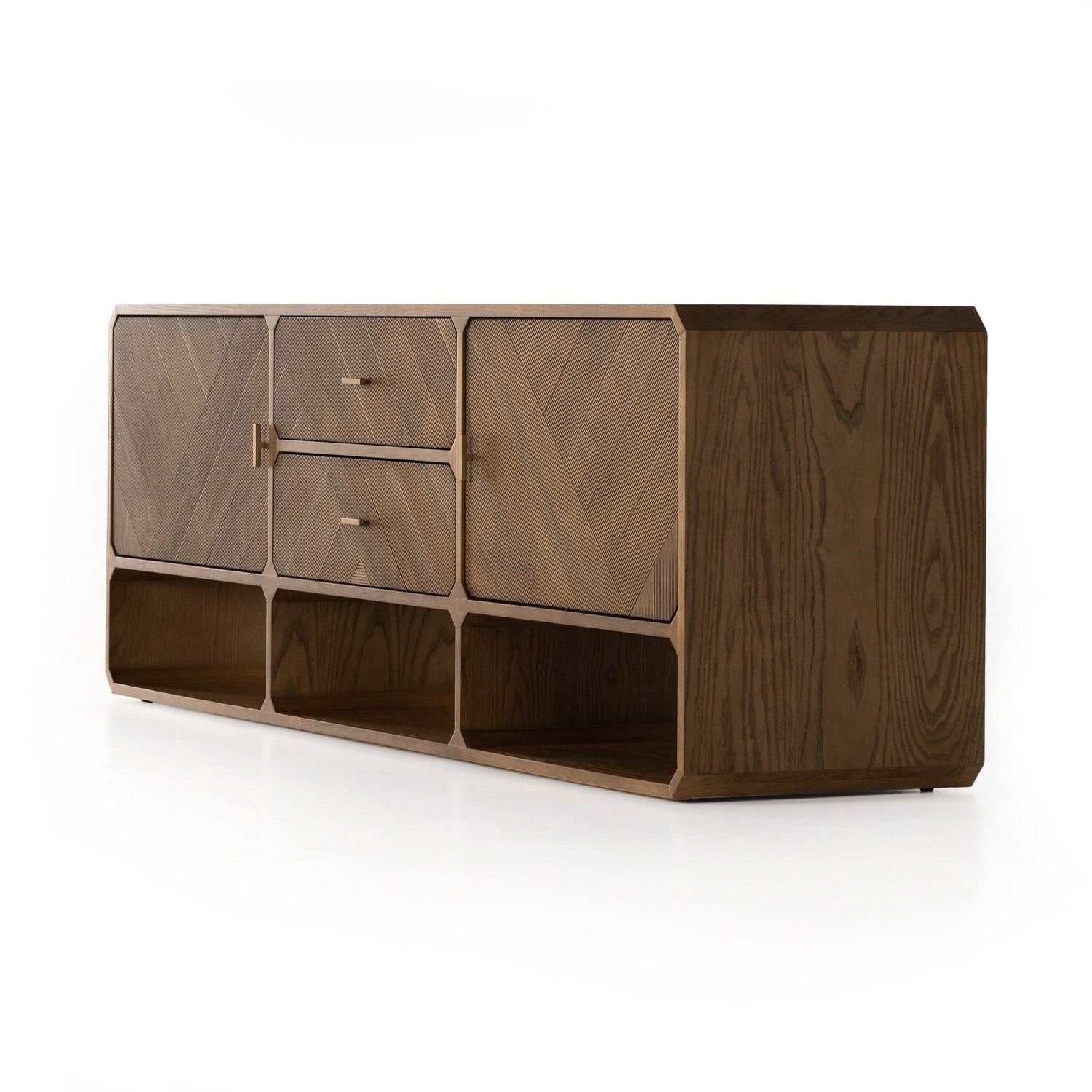 Caspian Media Console - Natural Ash