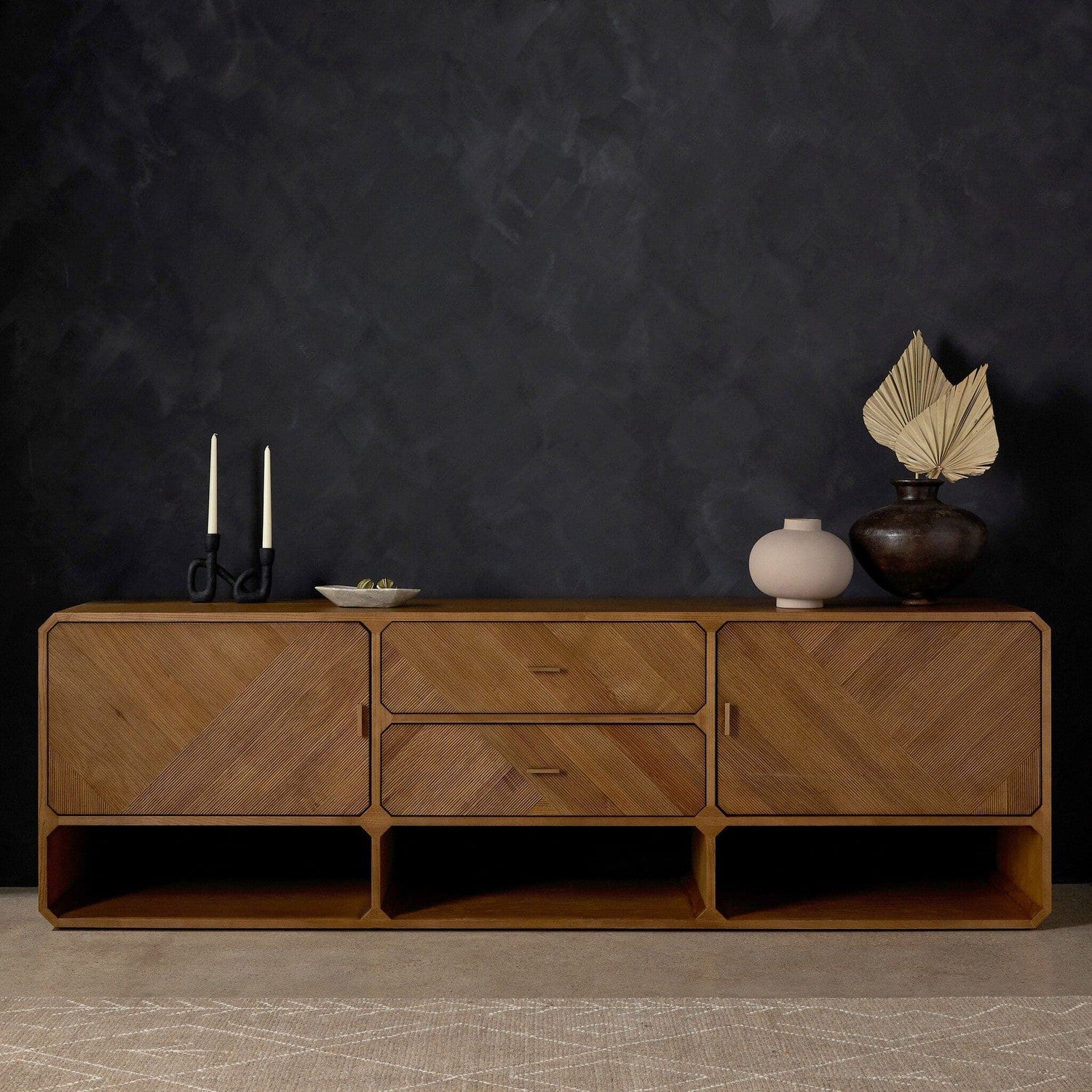 Caspian Media Console - Natural Ash