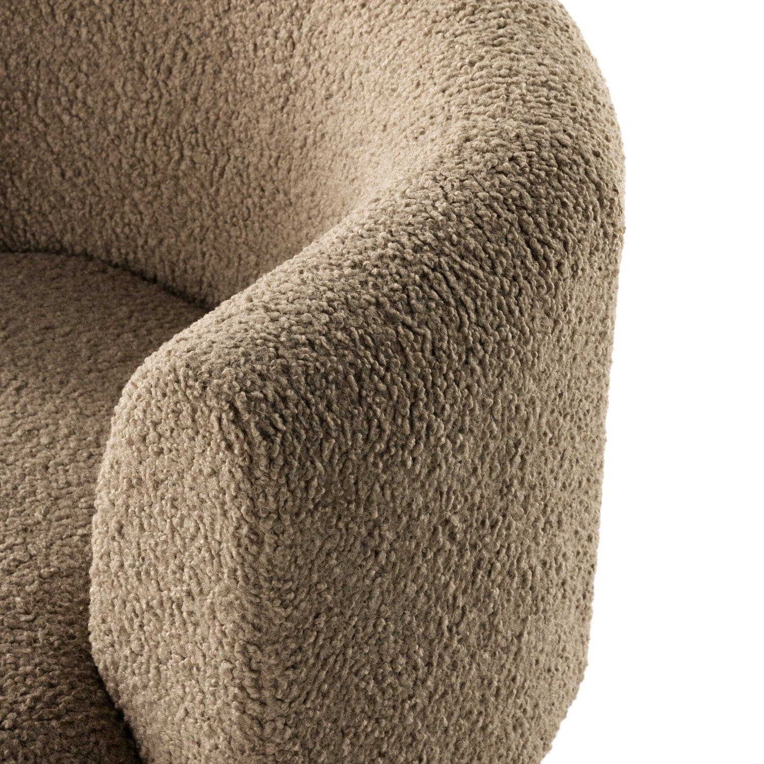 Tybalt Swivel Chair - Sheepskin Camel