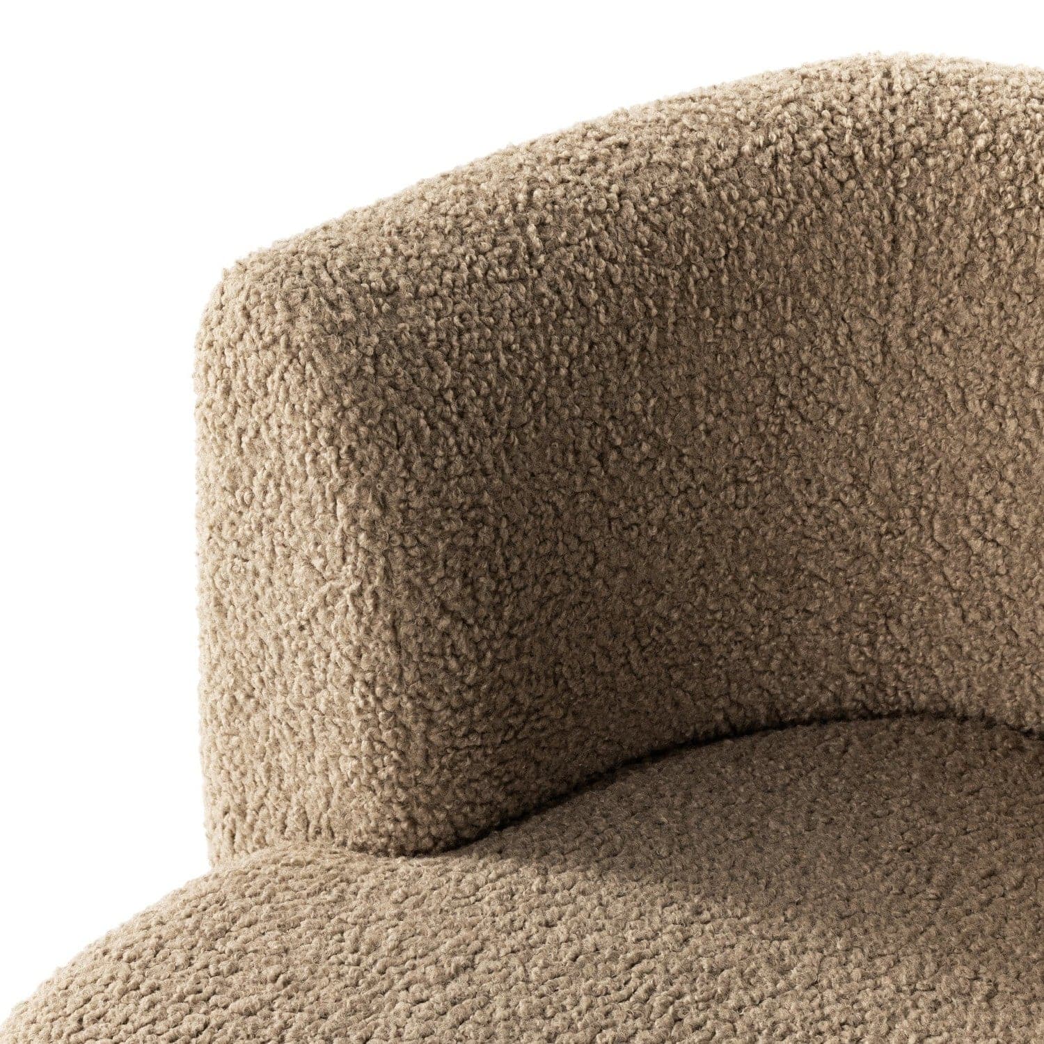 Tybalt Swivel Chair - Sheepskin Camel