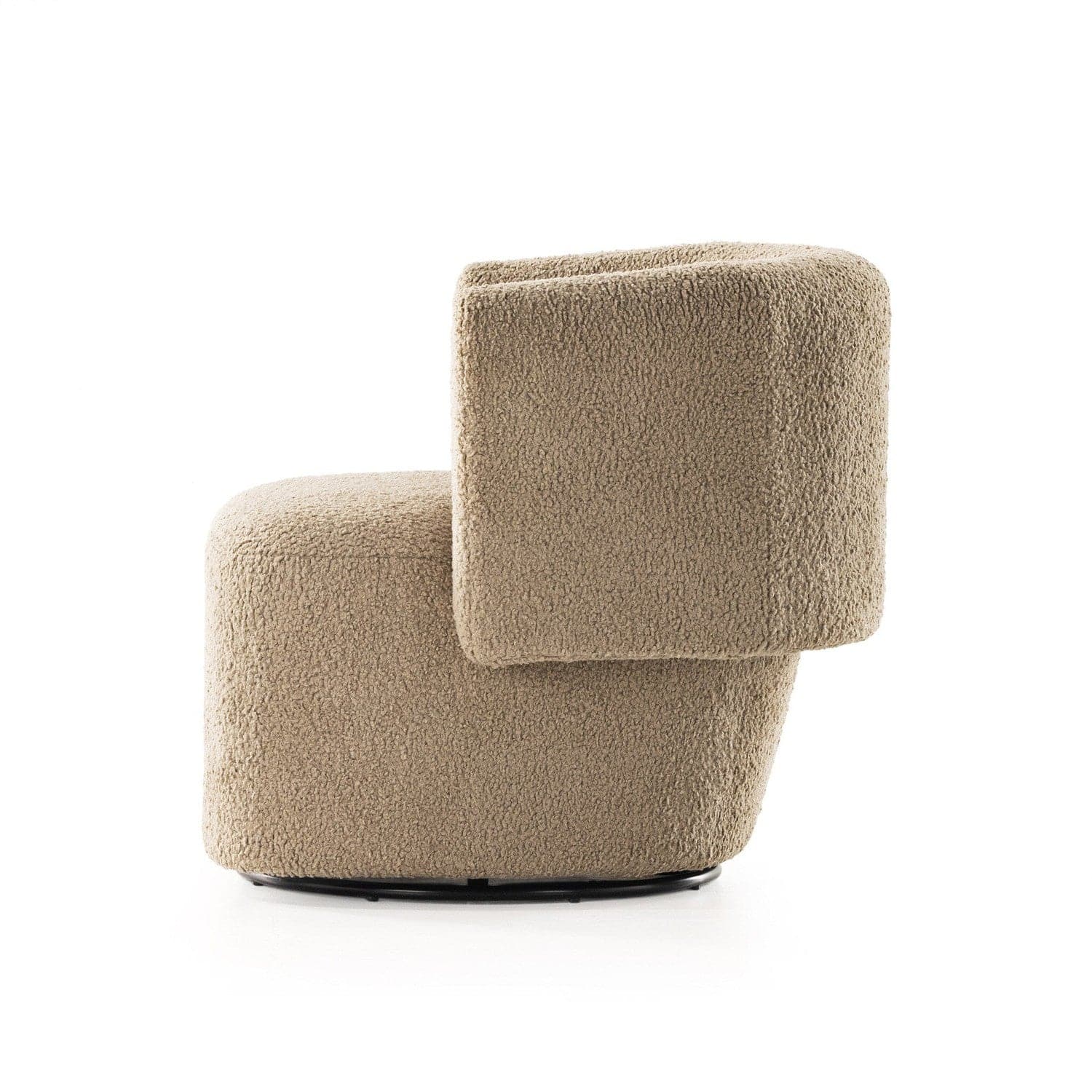 Tybalt Swivel Chair - Sheepskin Camel