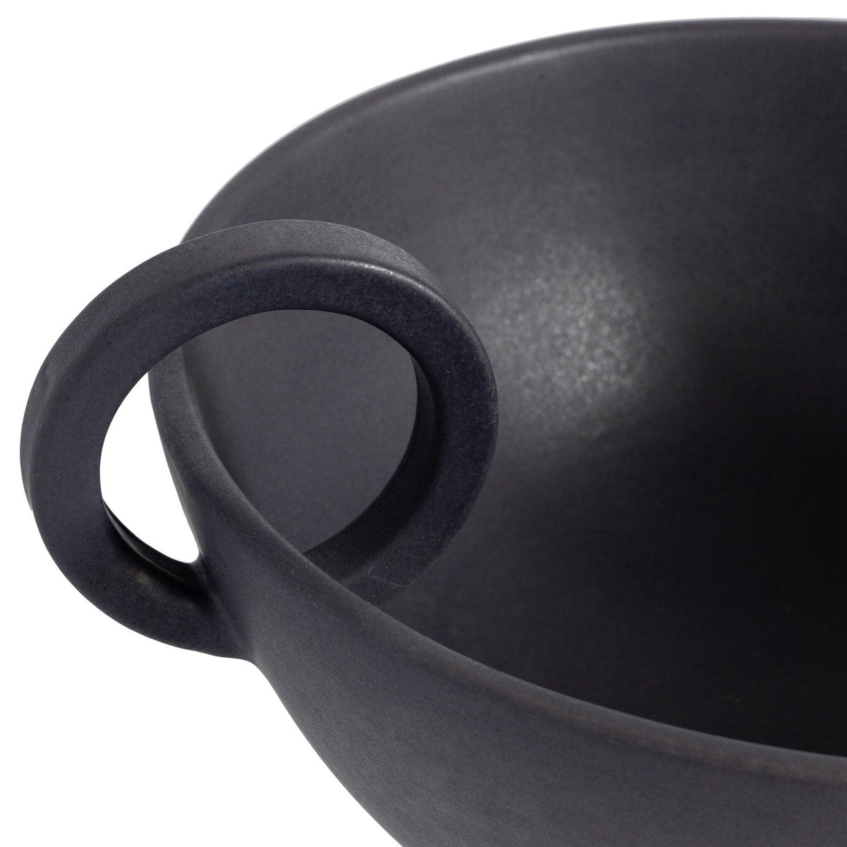 Anillo Vase - Matte Black Ceramic