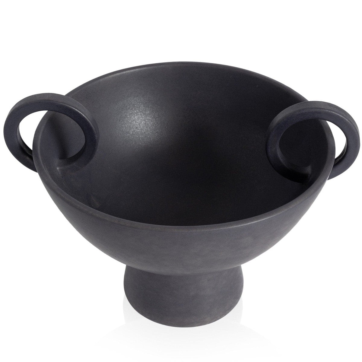 Anillo Vase - Matte Black Ceramic