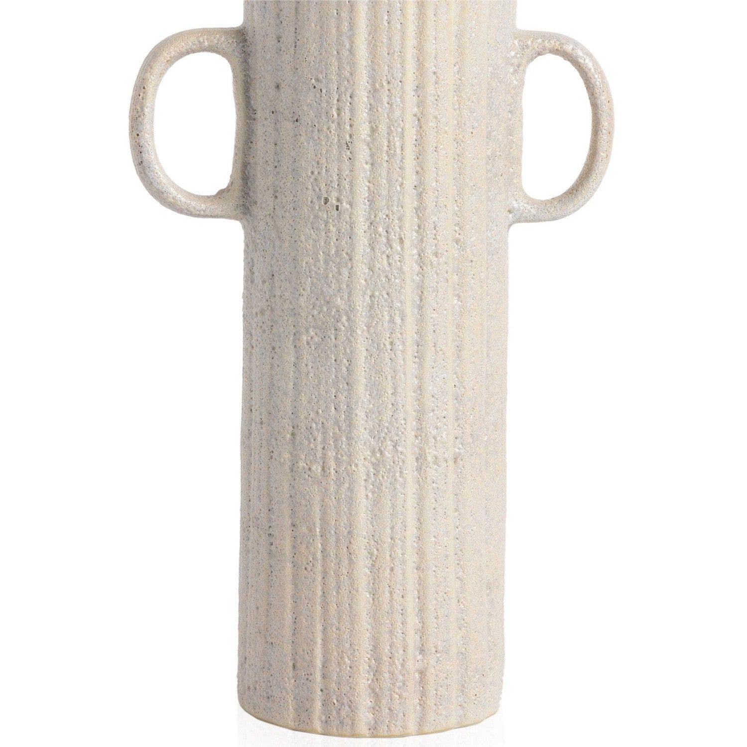 Cascada Small Vase - Eggshell White Ceramic