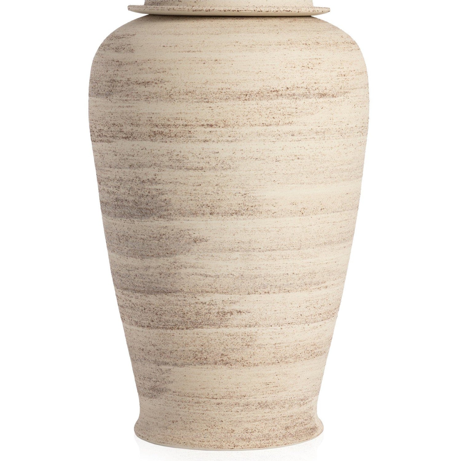 Arabella Jar With LID - Distressed Cream