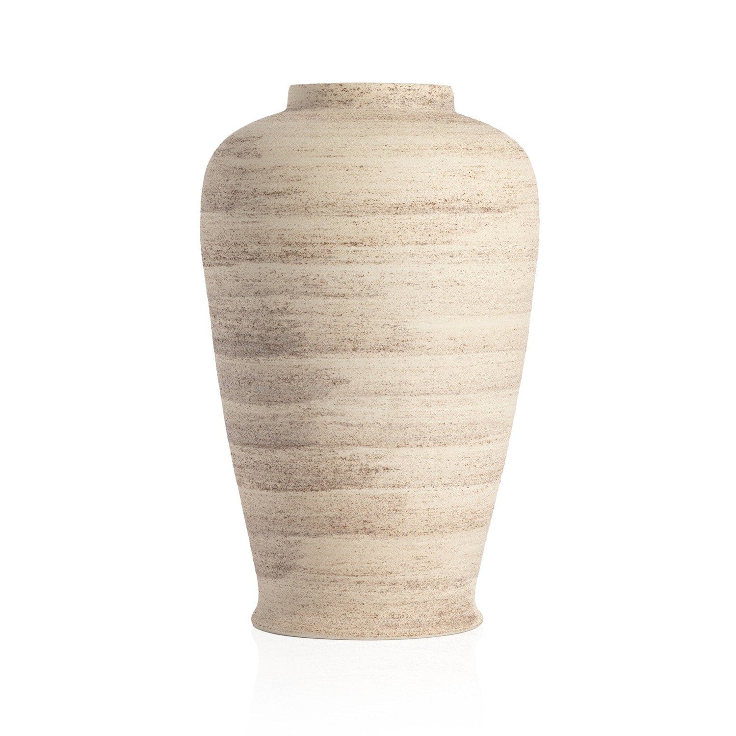 Arabella Jar With LID - Distressed Cream