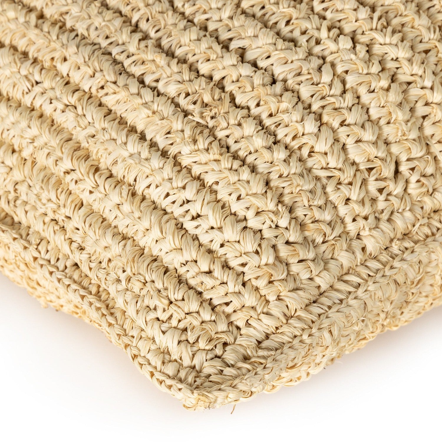 Woven Palm Pillow - Natural Palm Leaf