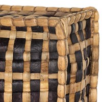 Basin Square Floor Cushion-Four Hands-FH-231462-002-PillowsNatural & Black-3-France and Son