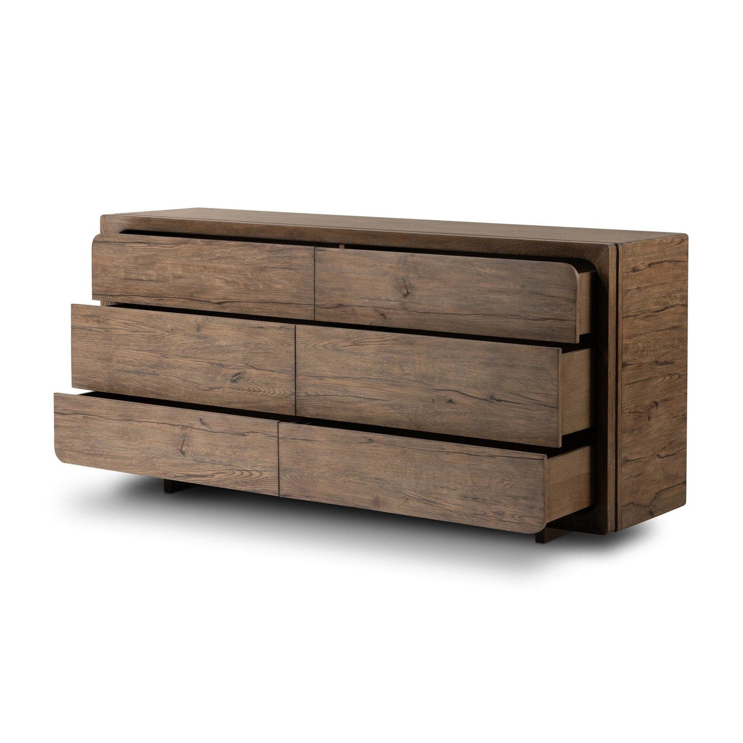 Henry 6 Drawer Dresser - Rustic Grey Veneer