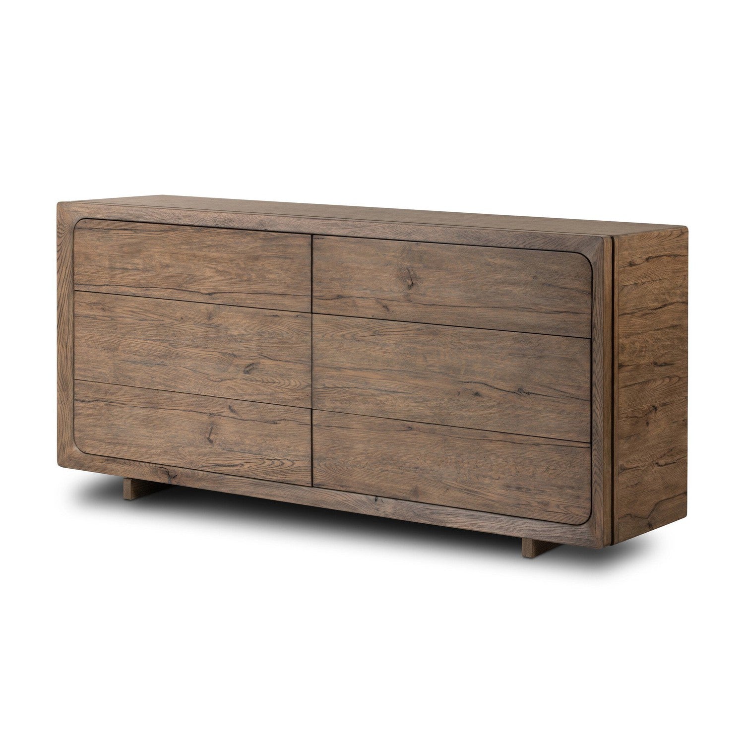 Henry 6 Drawer Dresser - Rustic Grey Veneer