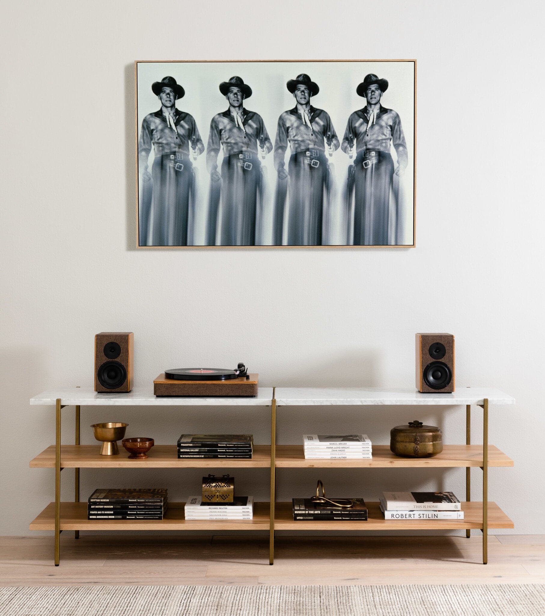 Ronald Reagans by Getty Images - Vertical Grain White Oak Floater