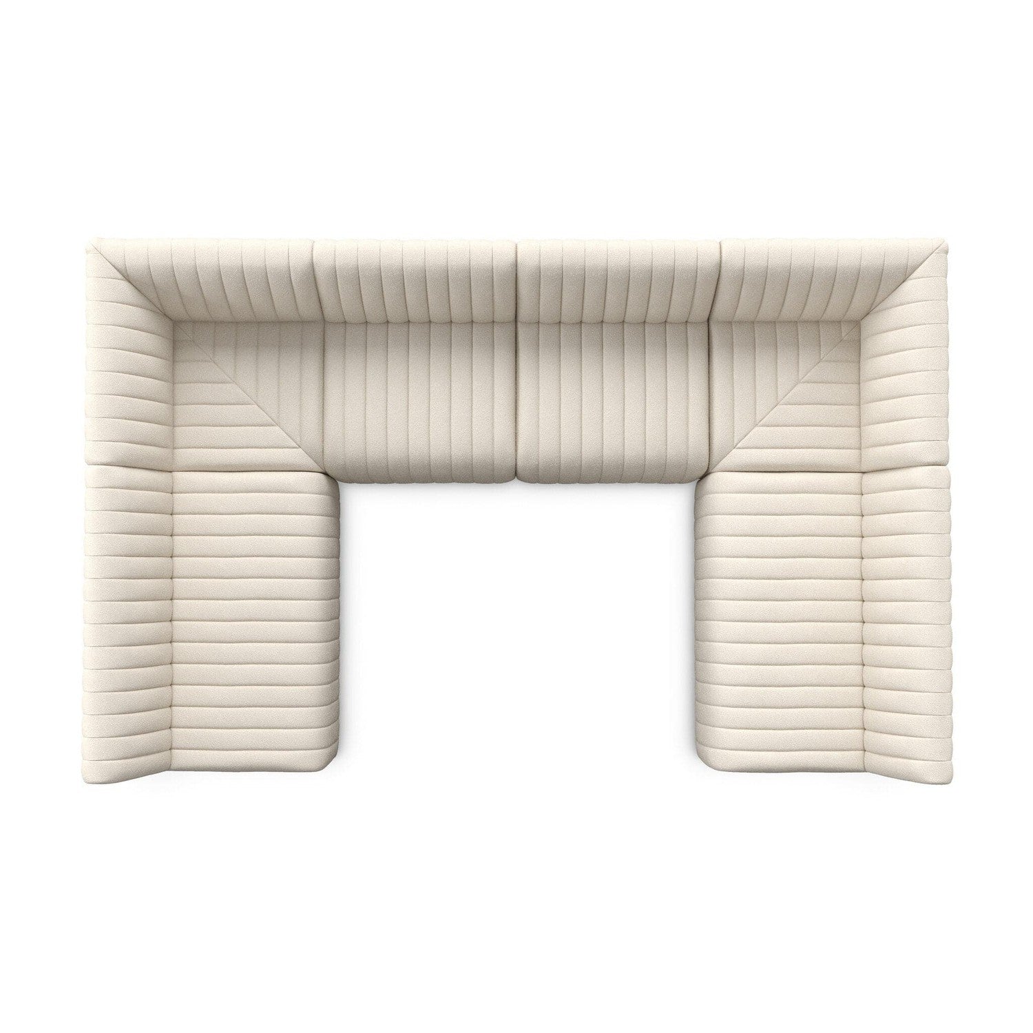 Augustine Dining Banquette, U Shape - Capri Oatmeal