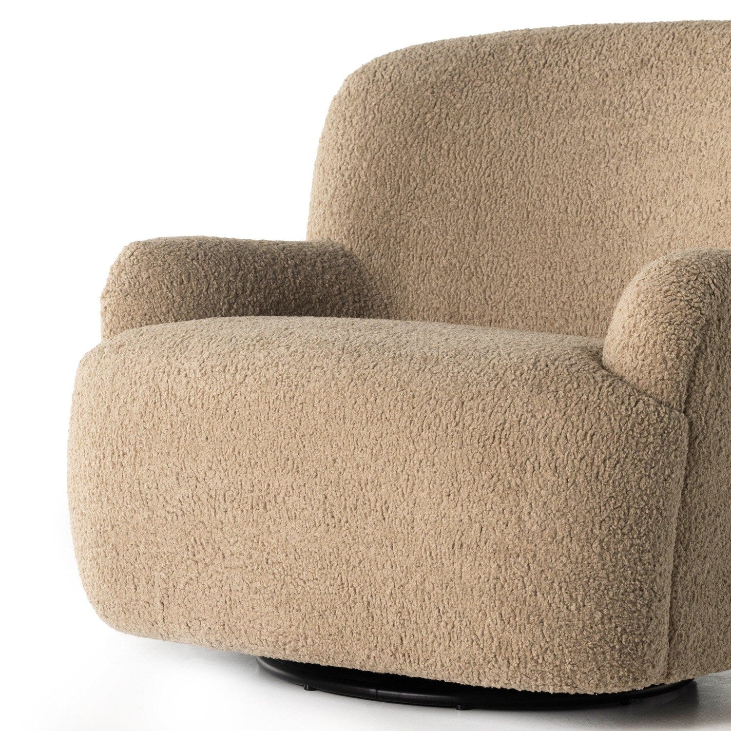 Kadon Swivel Chair - Sheepskin Camel