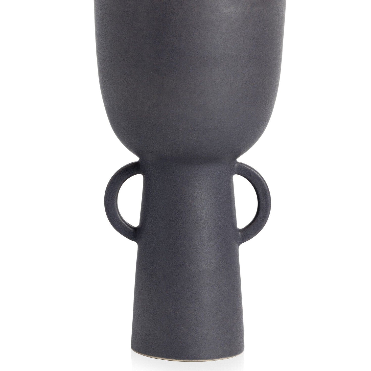 Anillo Narrow Vase - Matte Black Ceramic