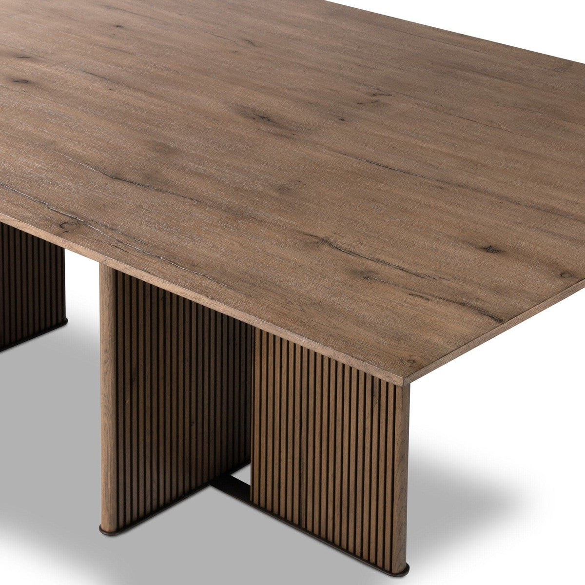 Leo Dining Table - Rustic Grey Veneer