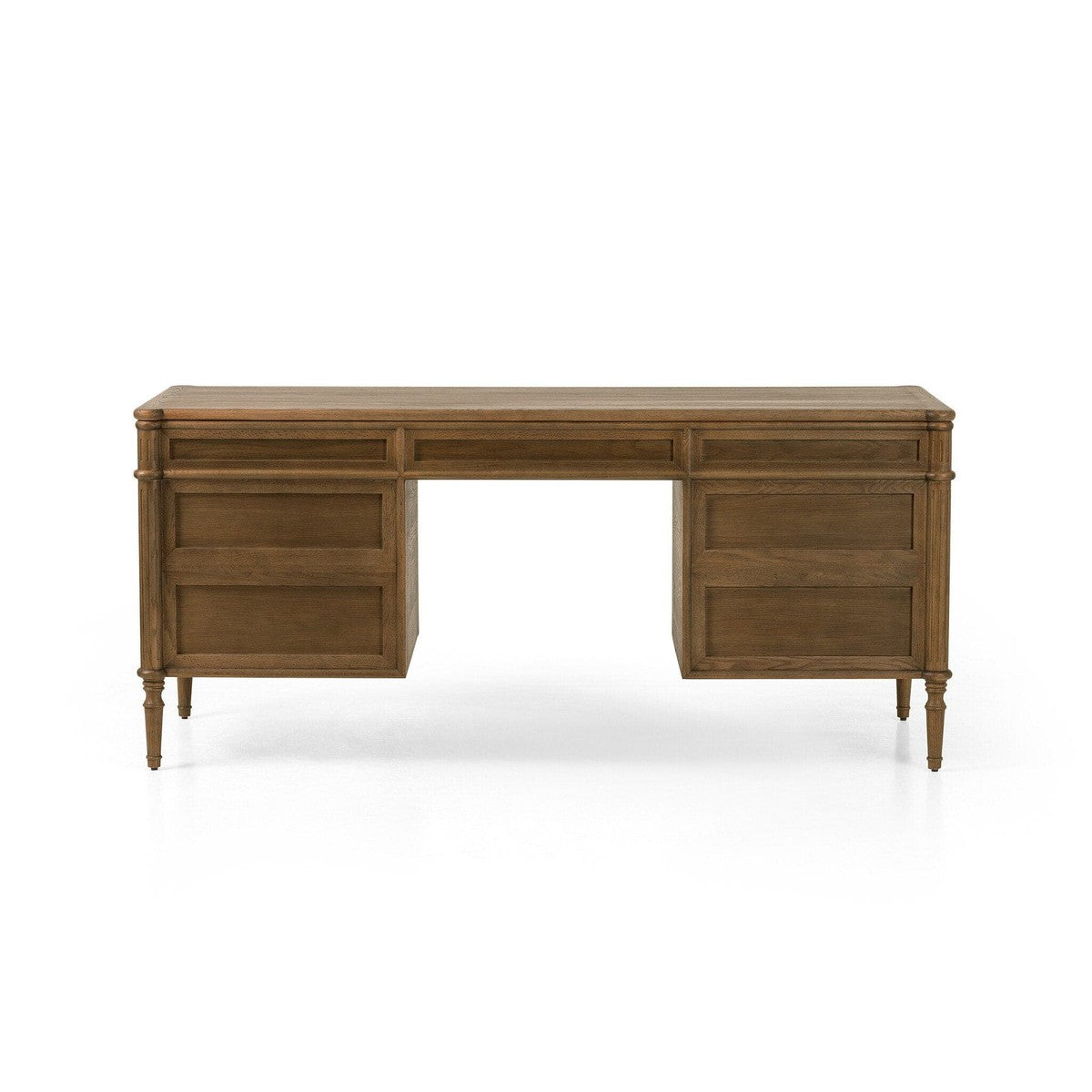 Toulouse Executive Desk - Toasted Oak Veneer