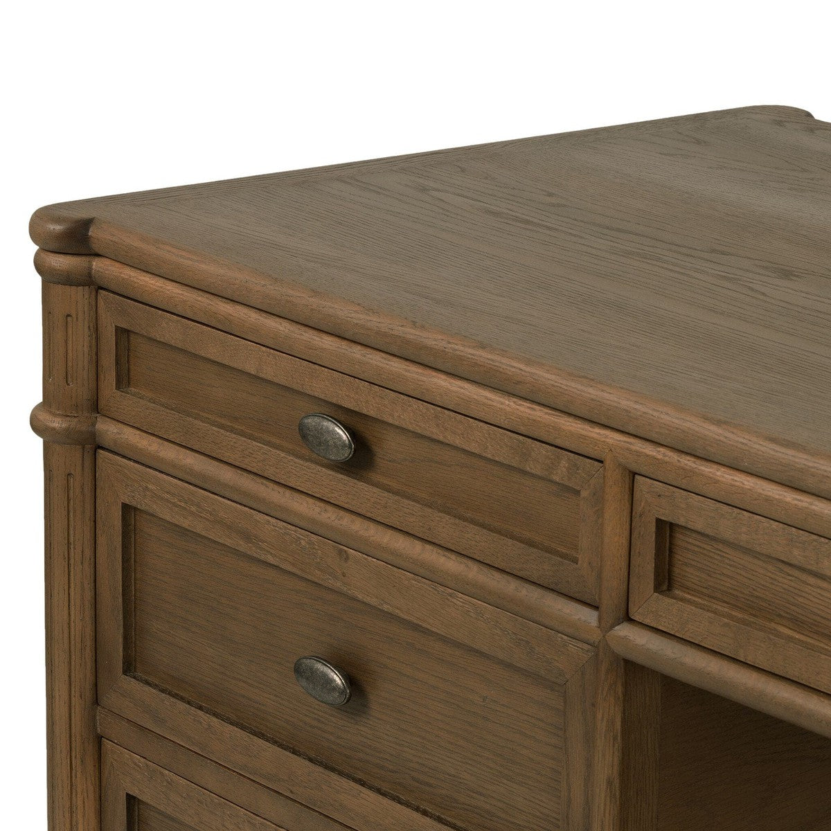 Toulouse Executive Desk - Toasted Oak Veneer