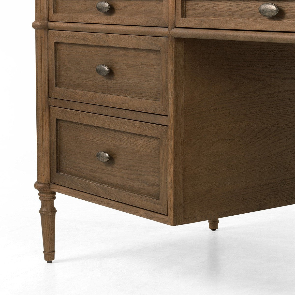 Toulouse Executive Desk - Toasted Oak Veneer