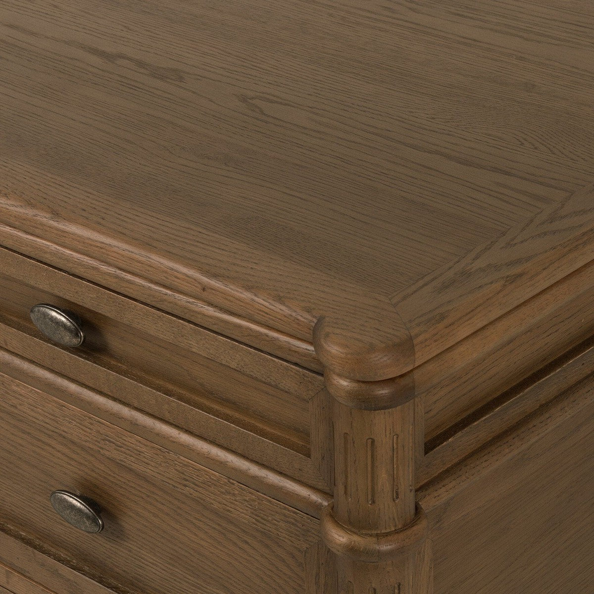 Toulouse Executive Desk - Toasted Oak Veneer