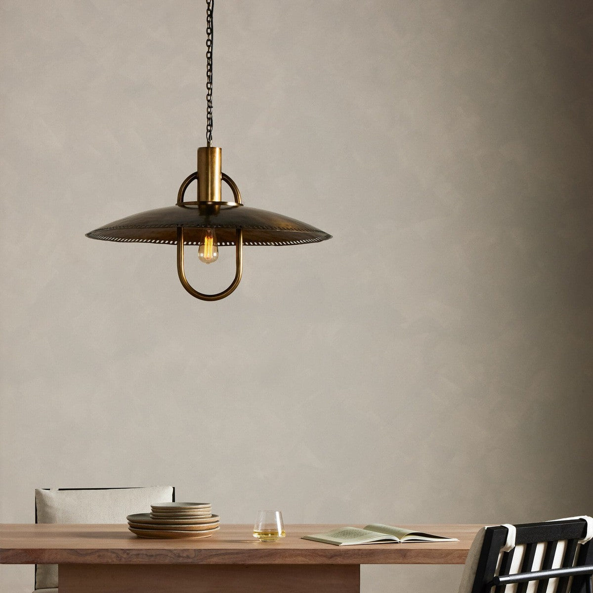 Arely Pendant - Dark Antique Brass