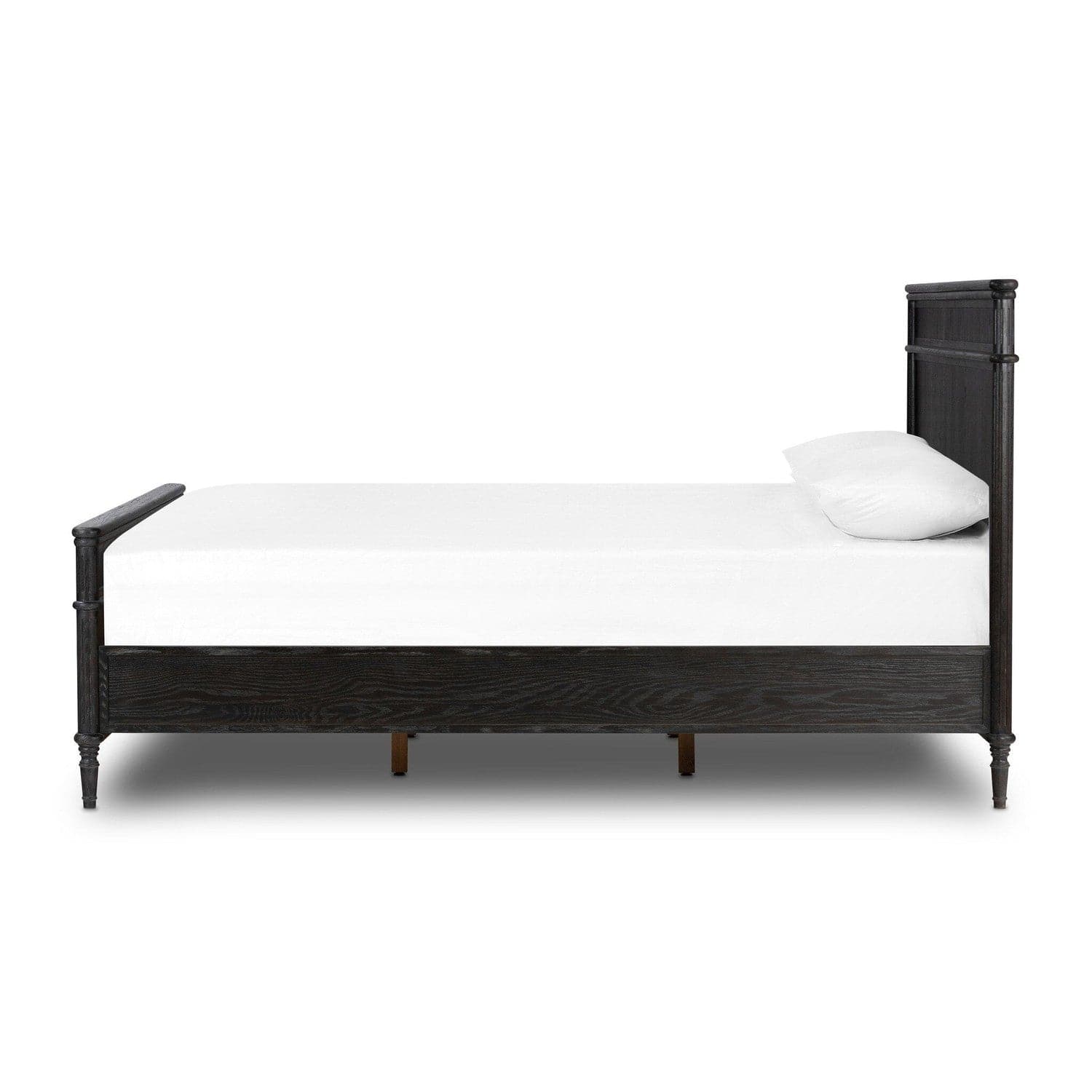 Toulouse Bed - Distressed Black - Queen