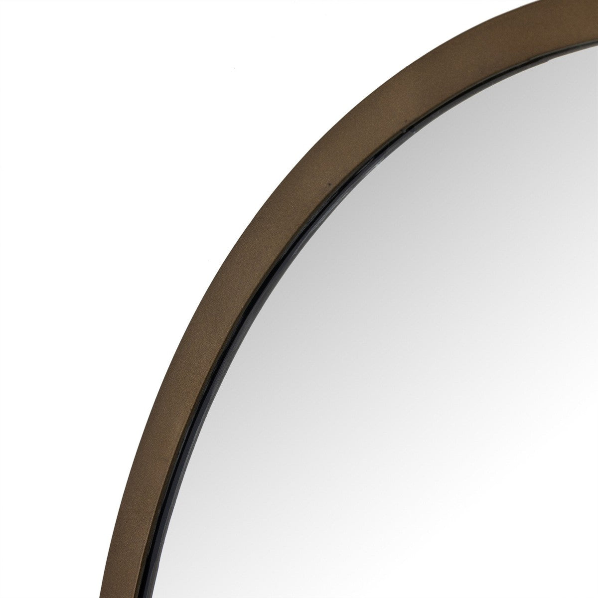 Dasha Small Mirror - Iron Matte Brass