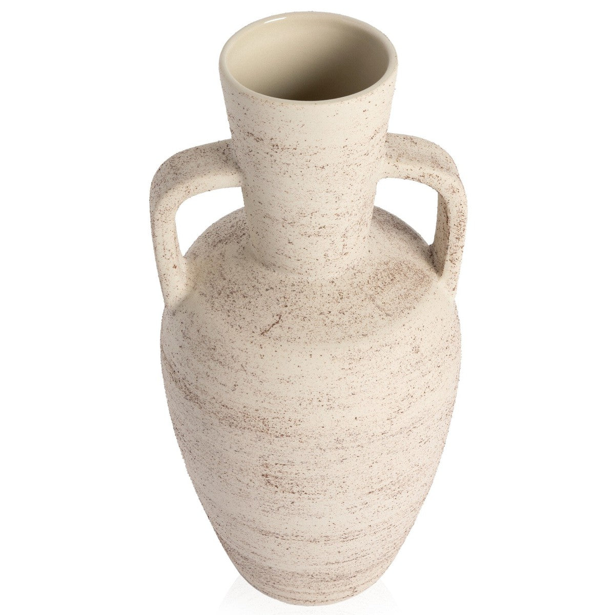 Pima Small Vase - Distressed Cream