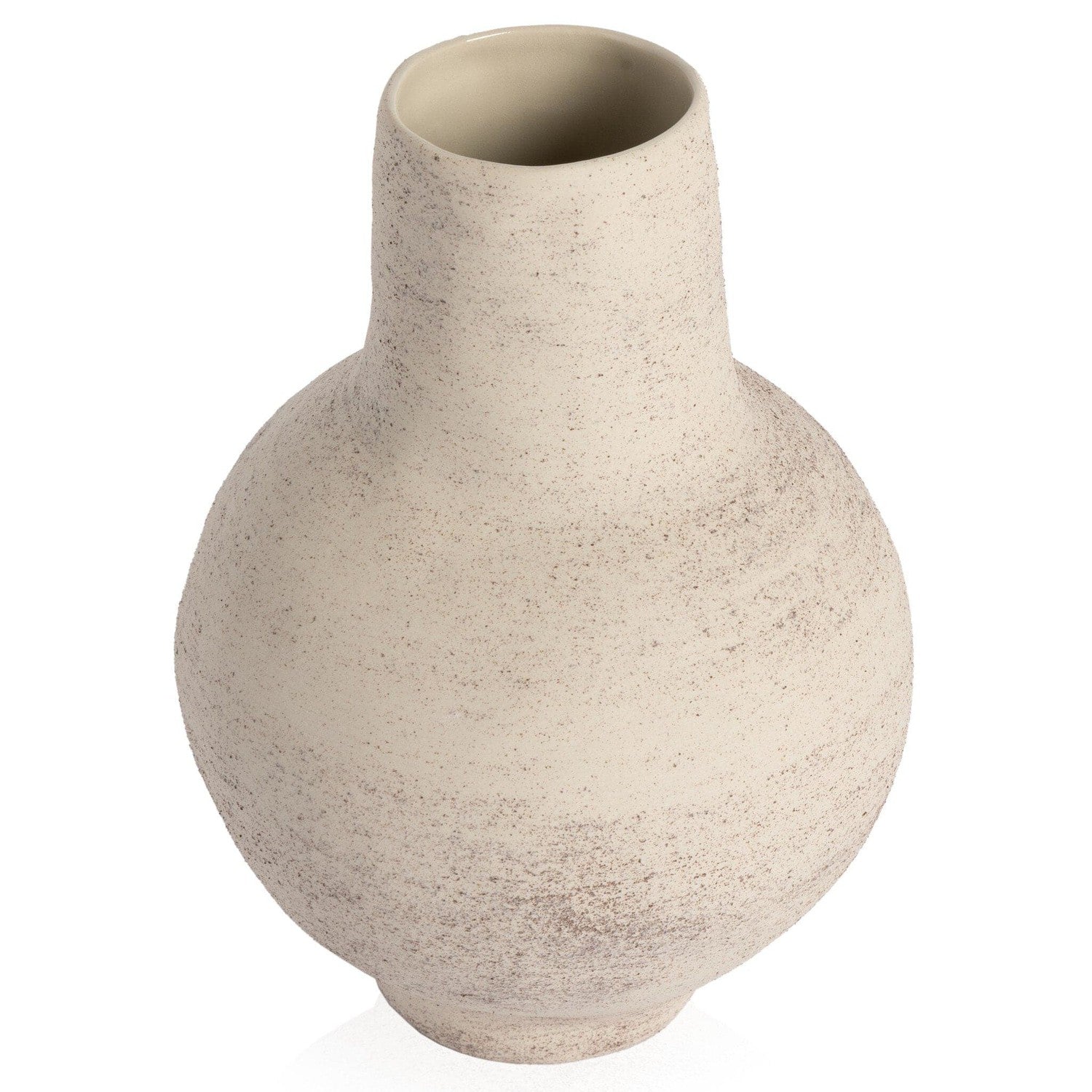 Arid Round Vase - Distressed Cream