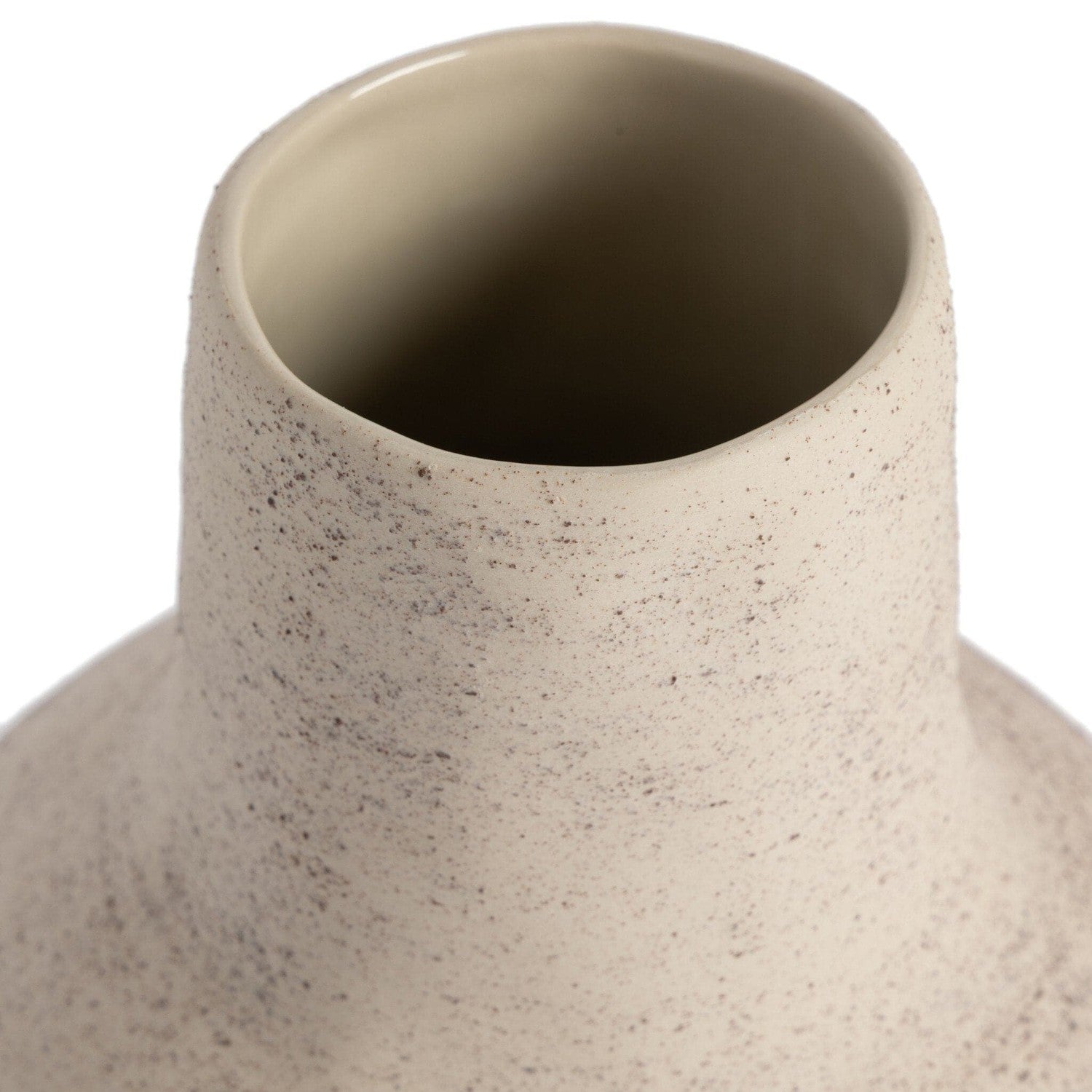 Arid Round Vase - Distressed Cream