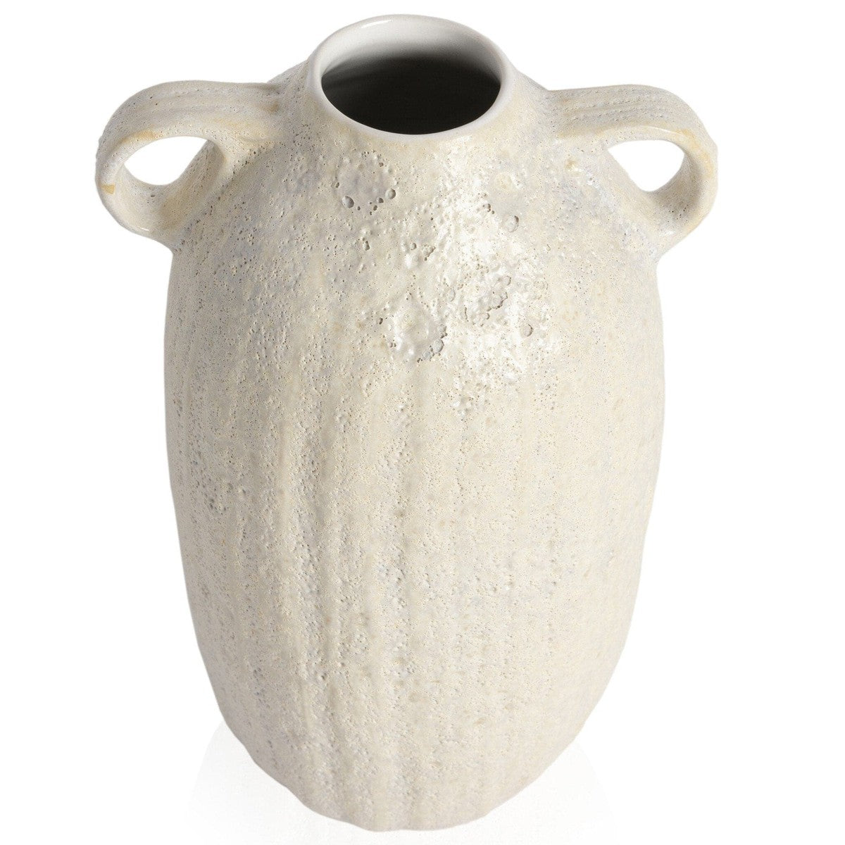 Cascada Vase - Eggshell White Ceramic