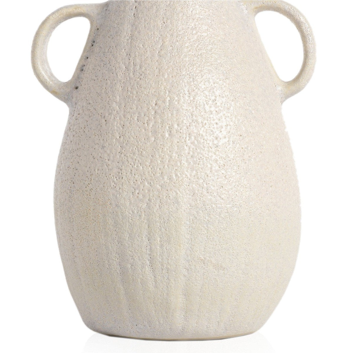 Cascada Large Vase - Eggshell White Ceramic