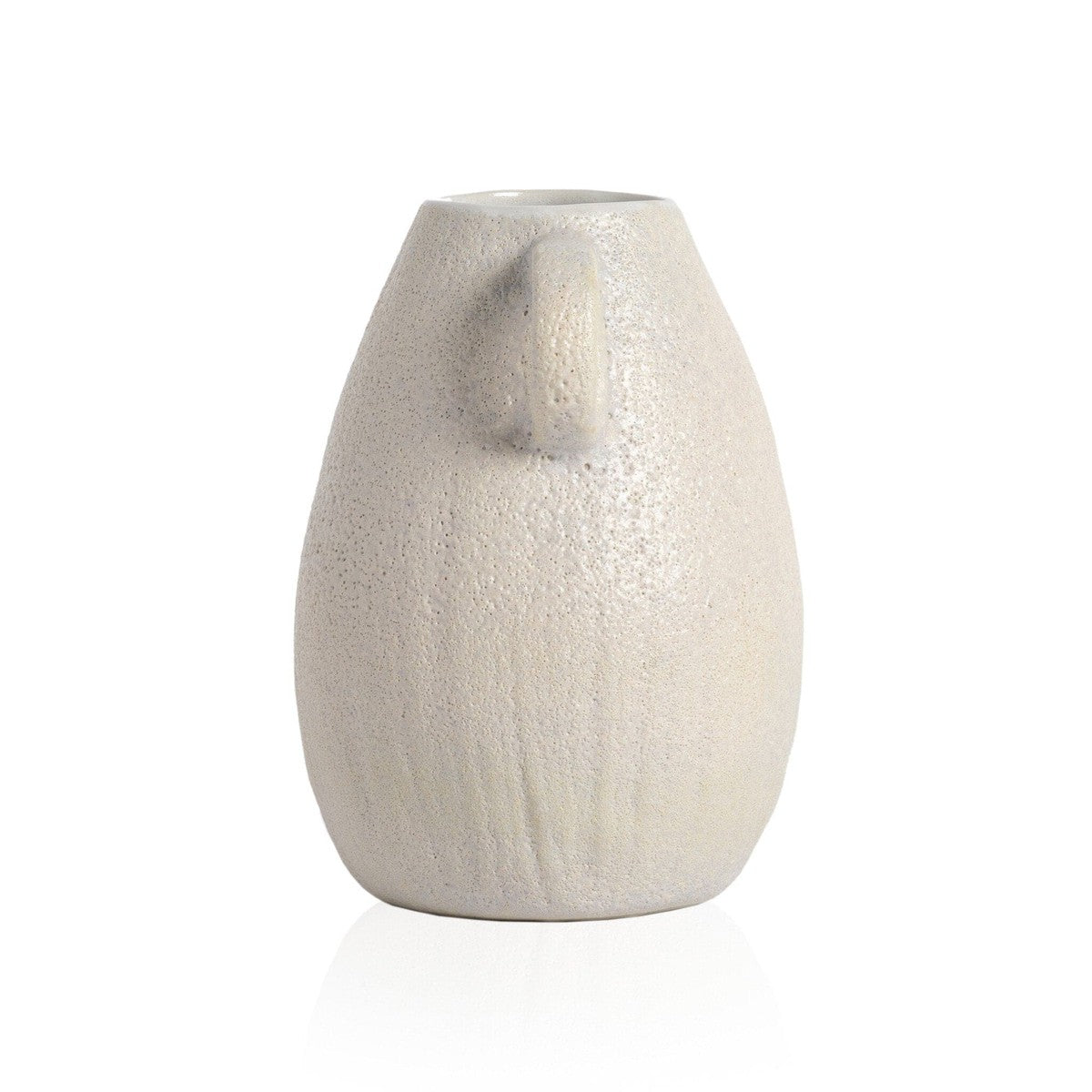 Cascada Large Vase - Eggshell White Ceramic