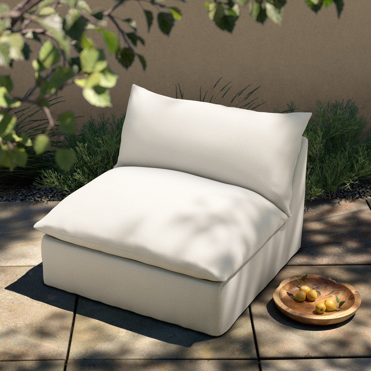 Grant Outdoor Swivel Chair - Faye Cream