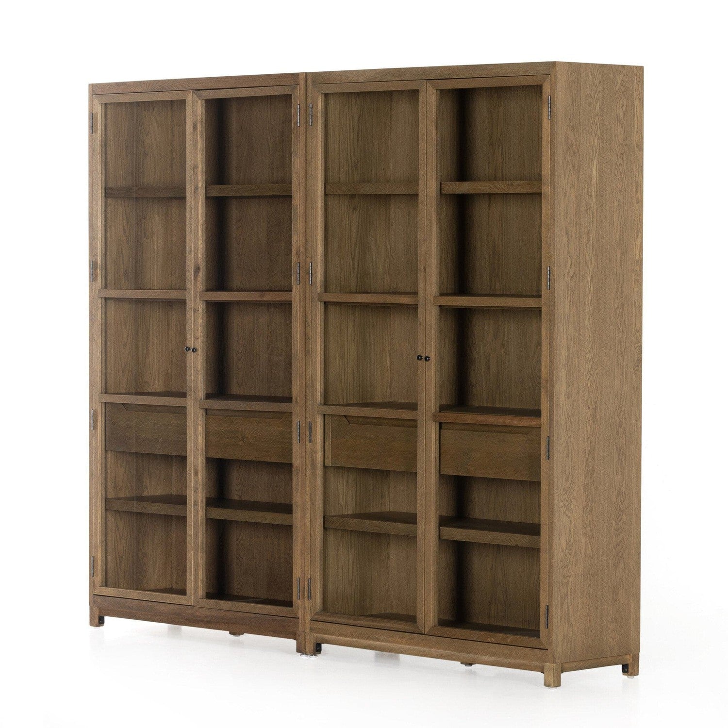 Millie Double Cabinet - Drifted Oak Solid