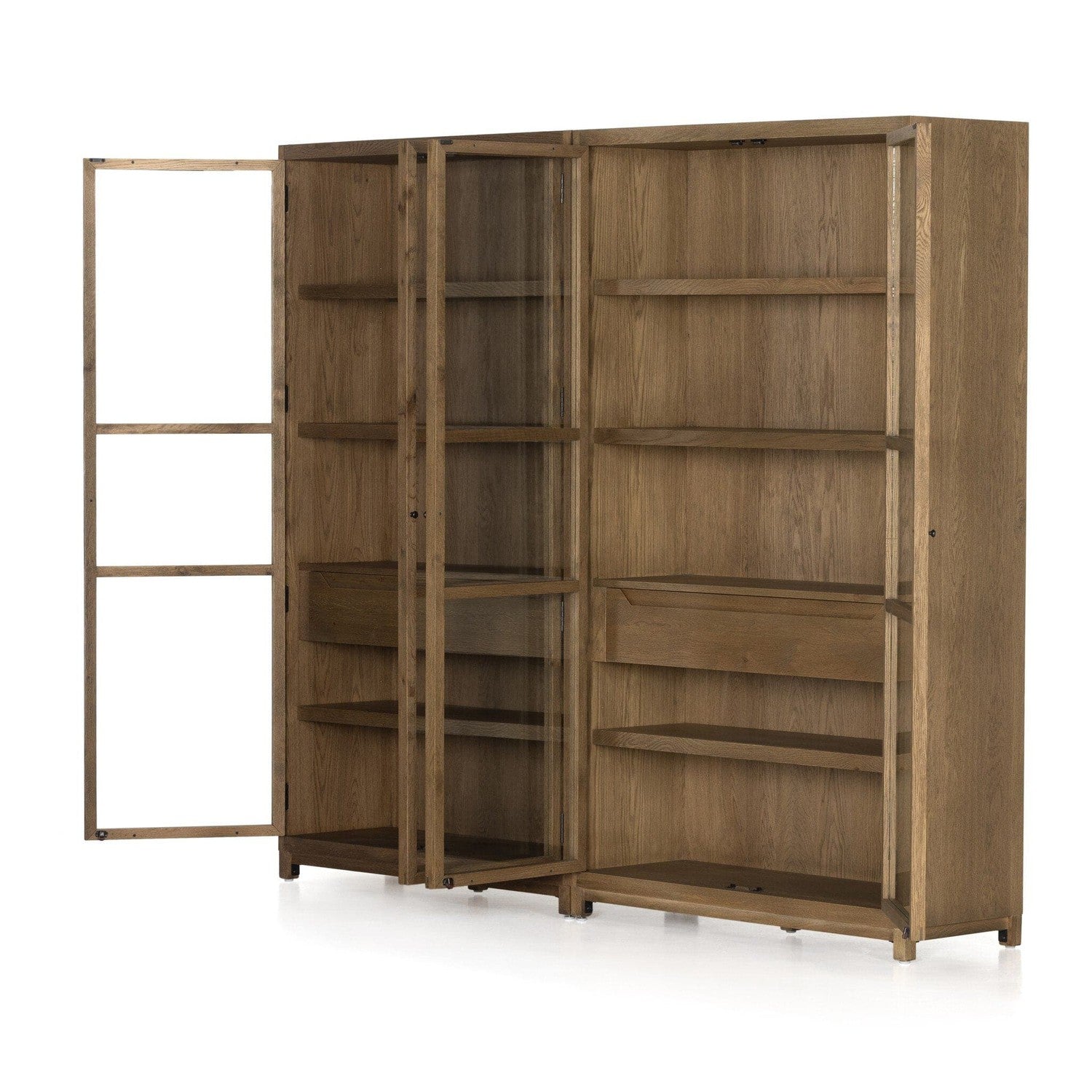 Millie Double Cabinet - Drifted Oak Solid