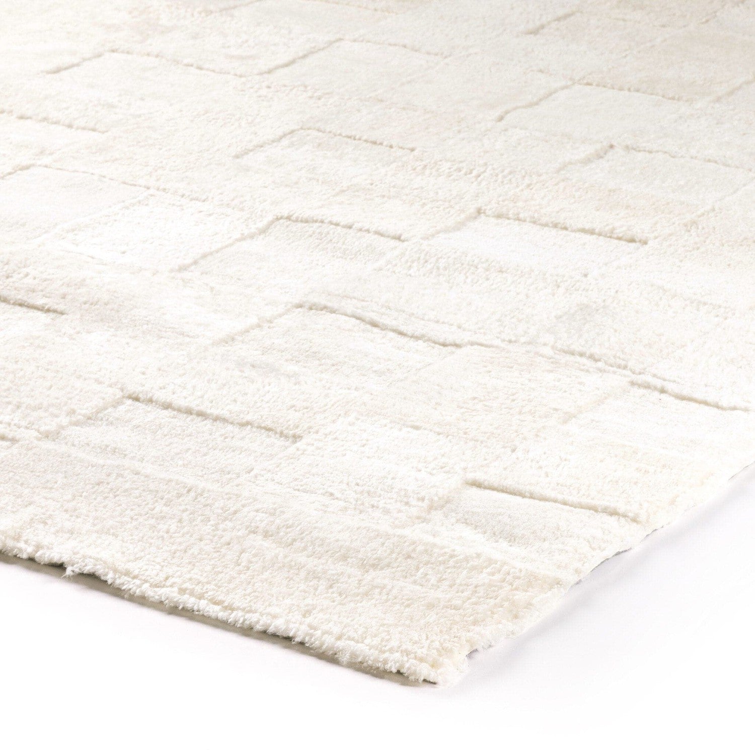 Patchwork Shearling Rug - Cream Shorn Sheepskin