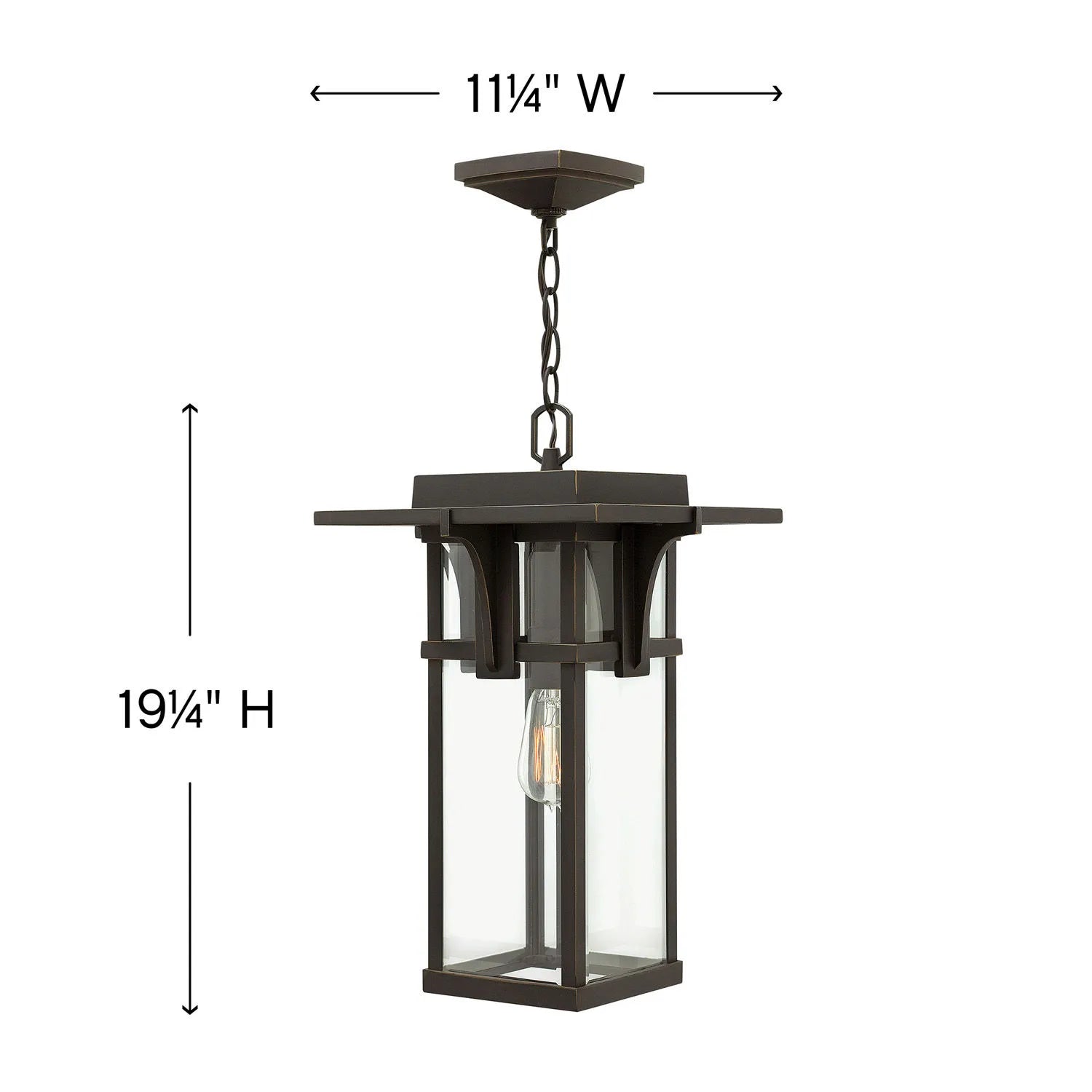 Outdoor Manhattan - Large Hanging Lantern-Hinkley Lighting-HINKLEY-2322OZ-Outdoor Pendants-3-France and Son