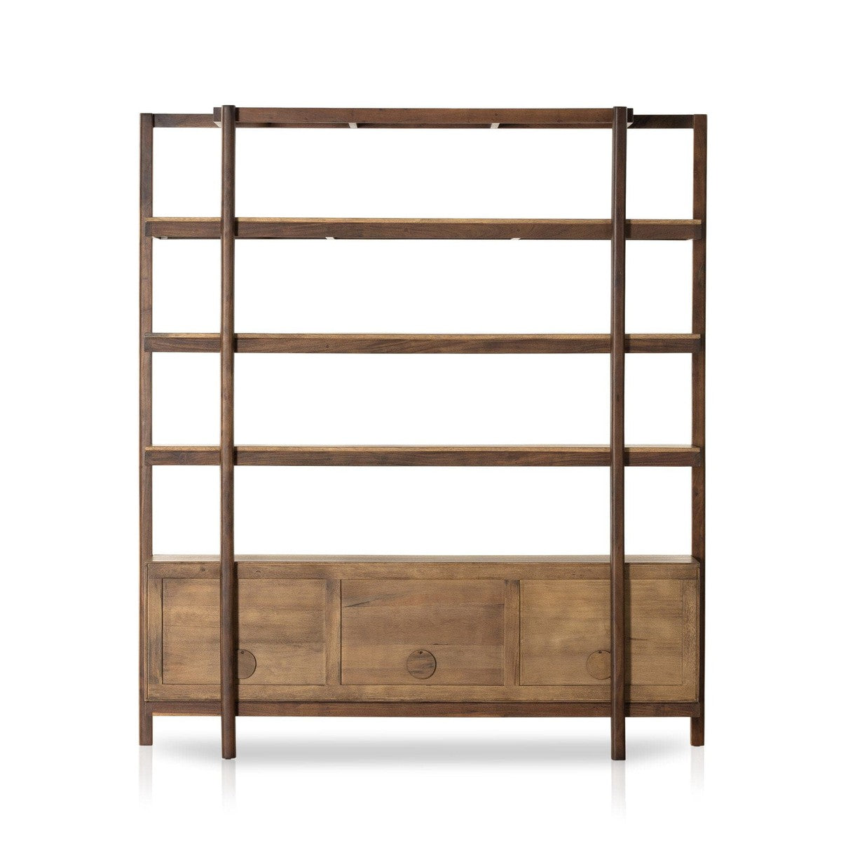 Reza Wide Bookcase - Toasted Acacia