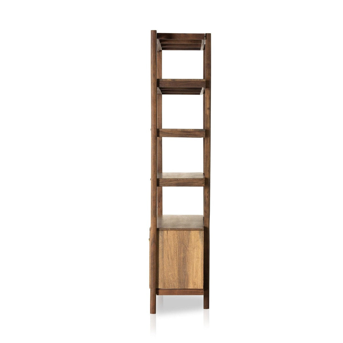 Reza Wide Bookcase - Toasted Acacia